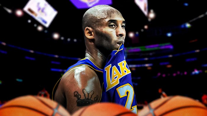 Kobe Bryant looking dejected.