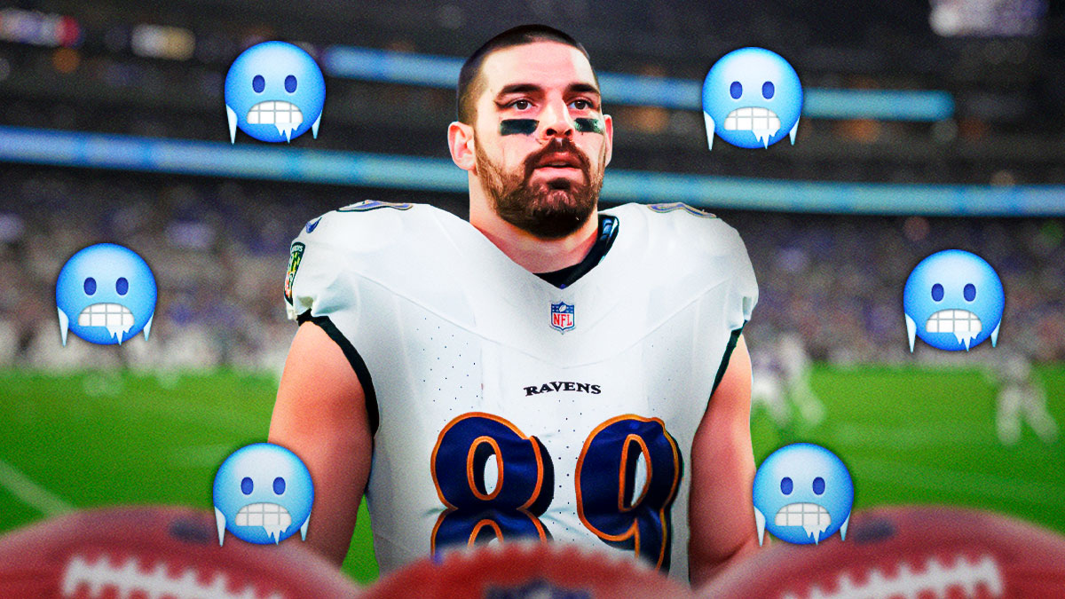 Mark Andrews surrounded by 🥶 emojis