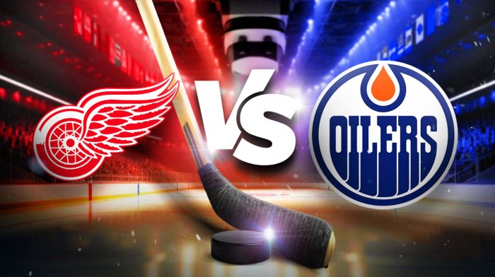 Red Wings Oilers prediction, NHL odds