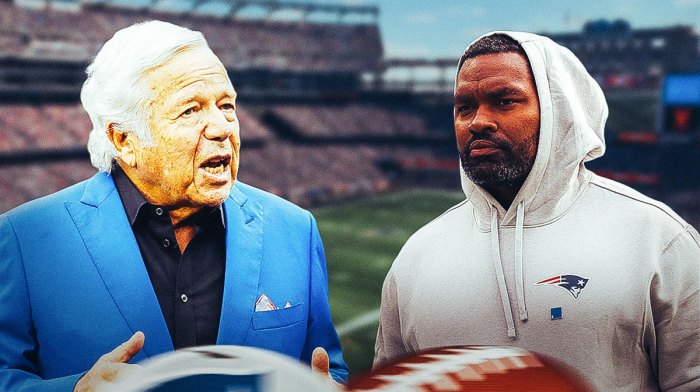 Patriots' Robert Kraft and Jerod Mayo