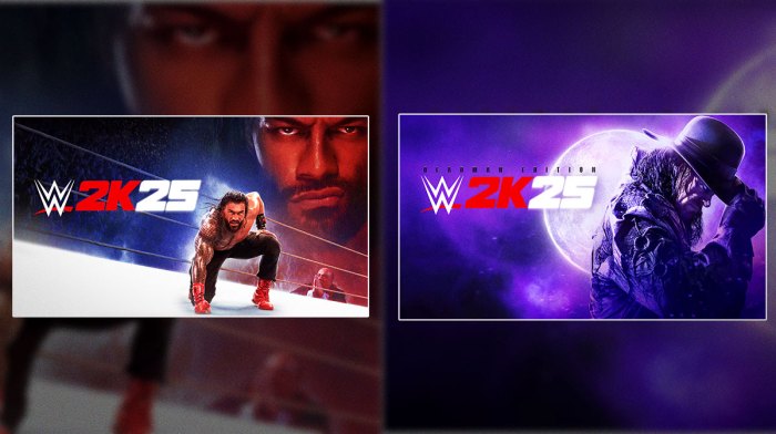 Roman Reigns, The Undertaker Headline WWE 2K25 Covers