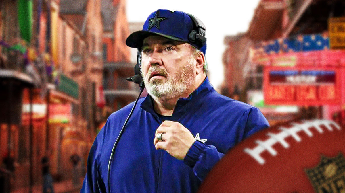 Former Dallas Cowboys head coach Mike McCarthy on Bourbon Street in New Orleans