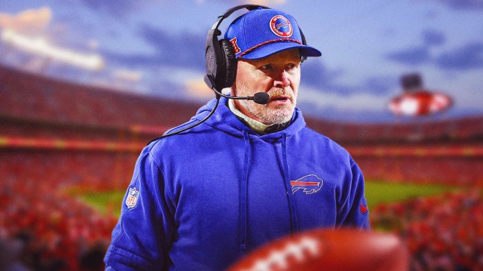Bills head coach Sean McDermott took one more loss to the Chiefs.