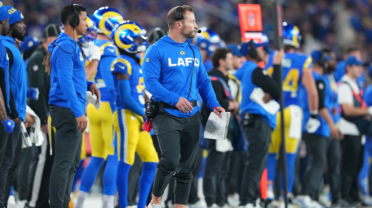 Los Angeles Rams coach Sean McVay during the second half against the Minnesota Vikings in the NFC wild card game at State Farm Stadium. 