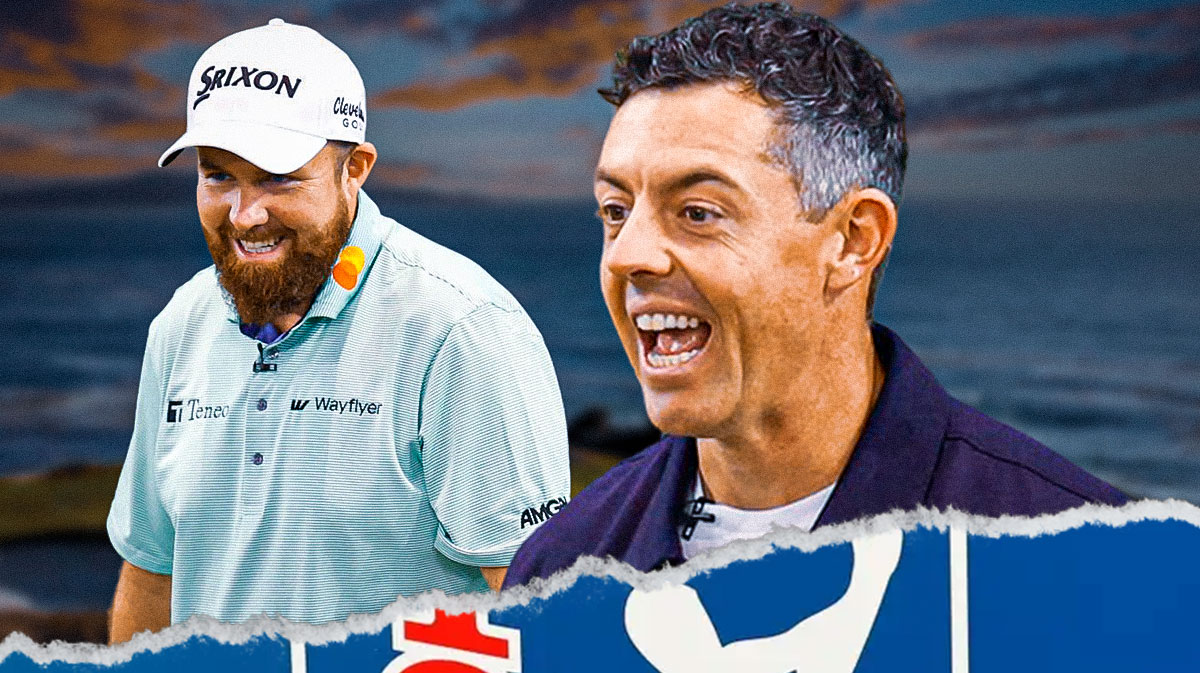shane lowry, rory mcilroy at pebble beach excited
