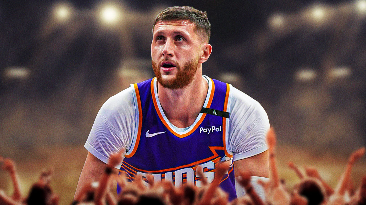 Jusuf Nurkic in a Suns jersey.