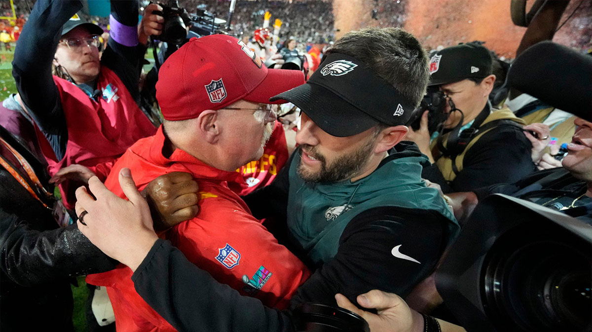 Super Bowl LVII Eagles Chiefs coaches