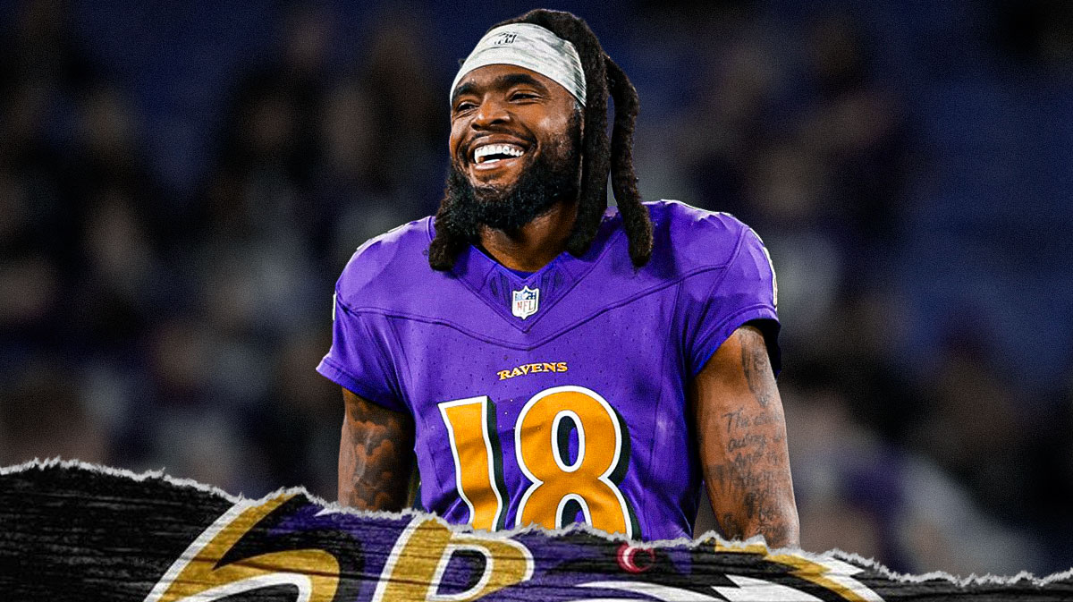 Diontae Johnson in Ravens uniform