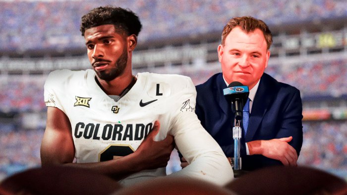 Colorado Shedeur Sanders with Titans Mike Borgonzi ahead of 2025 NFL Draft
