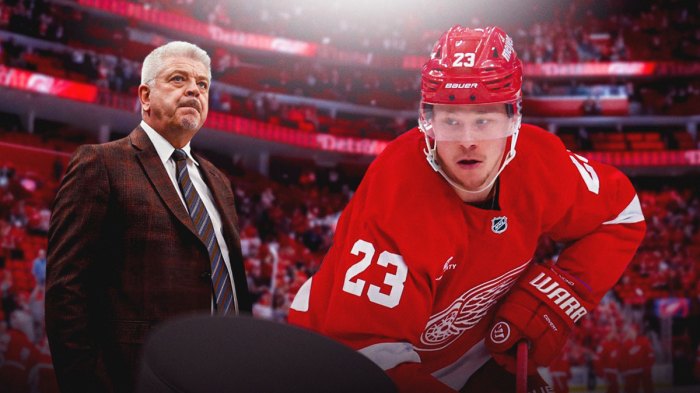 Red Wings coach Todd McLellan talks about an impactful Lucas Raymond after beating the Kings.