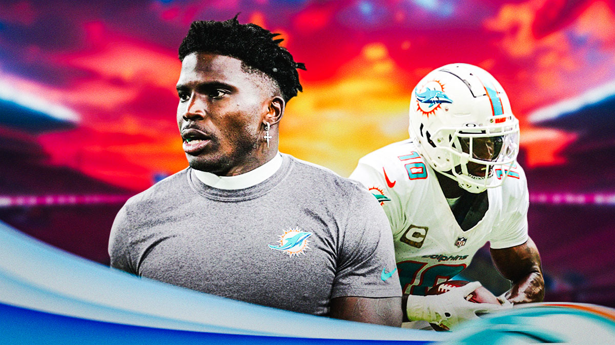 Dolphins' Tyreek Hill doubles down on trade request with Antonio Brown pic