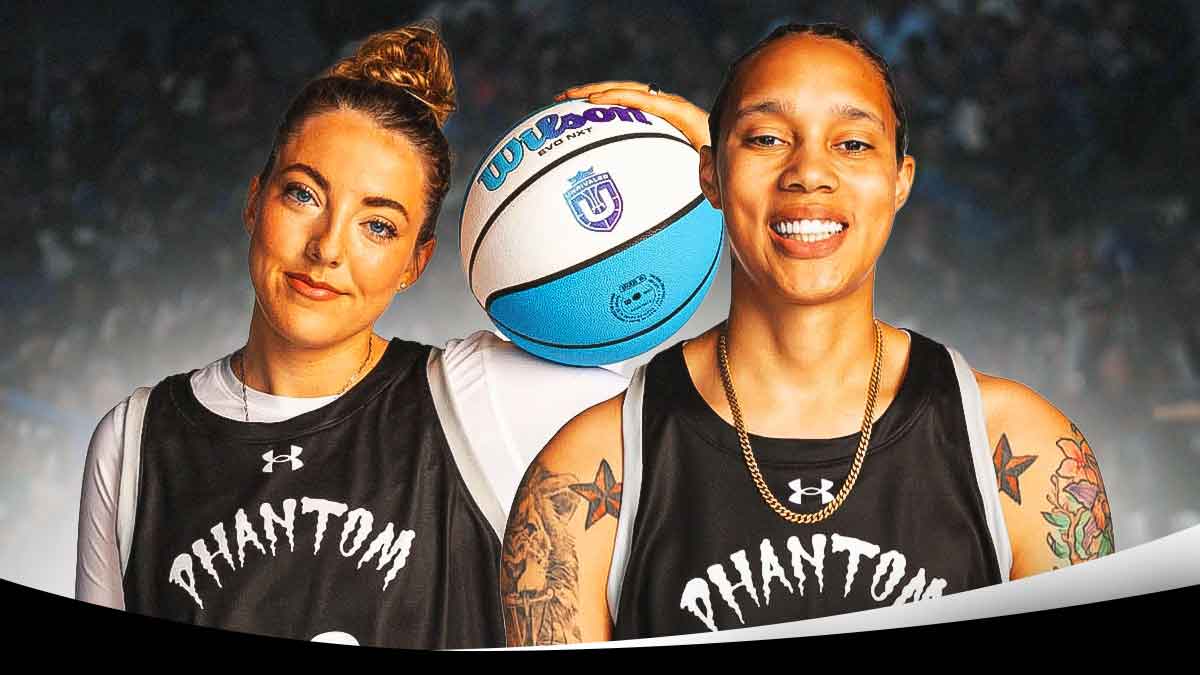 Natisha Hiedeman beside Marina Mabrey both wearing their Phantom BC gear.