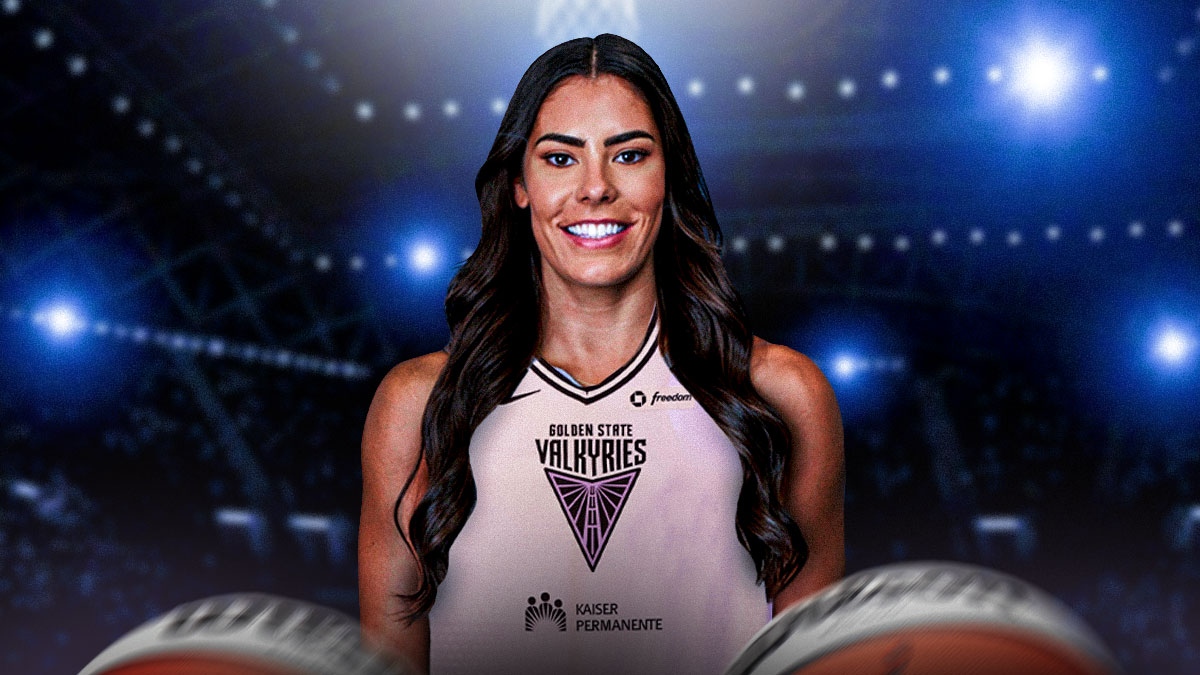 WNBA player Kelsey Plum in a Golden State Valkyries jersey, WNBA free agency