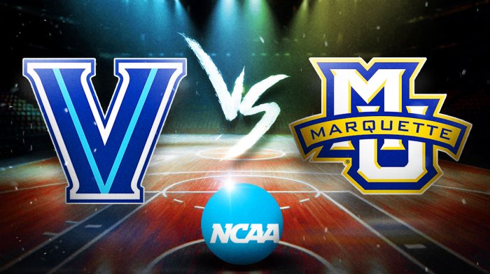 Villanova Marquette prediction, College Basketball odds