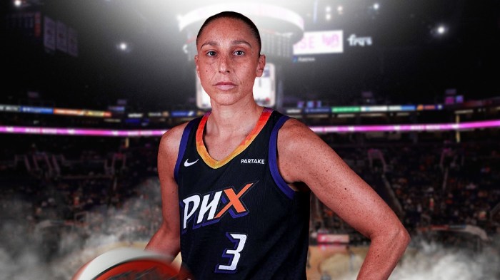 Mercury guard Diana Taurasi with stoic expression
