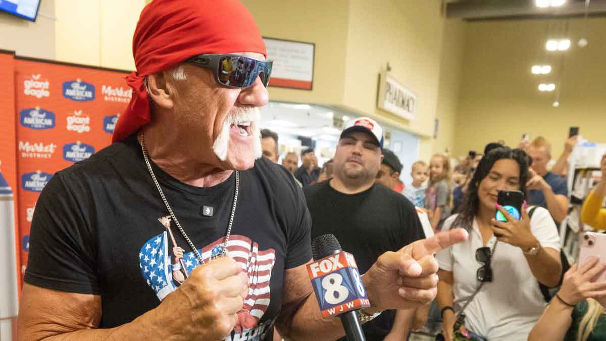 Hulk Hogans Real American Beer meet and greet at the Giant Eagle at the Strip Tuesday, August 20, 2024.