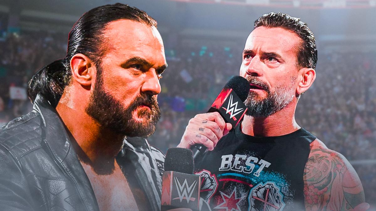 WWE stars Drew McIntyre and CM Punk.