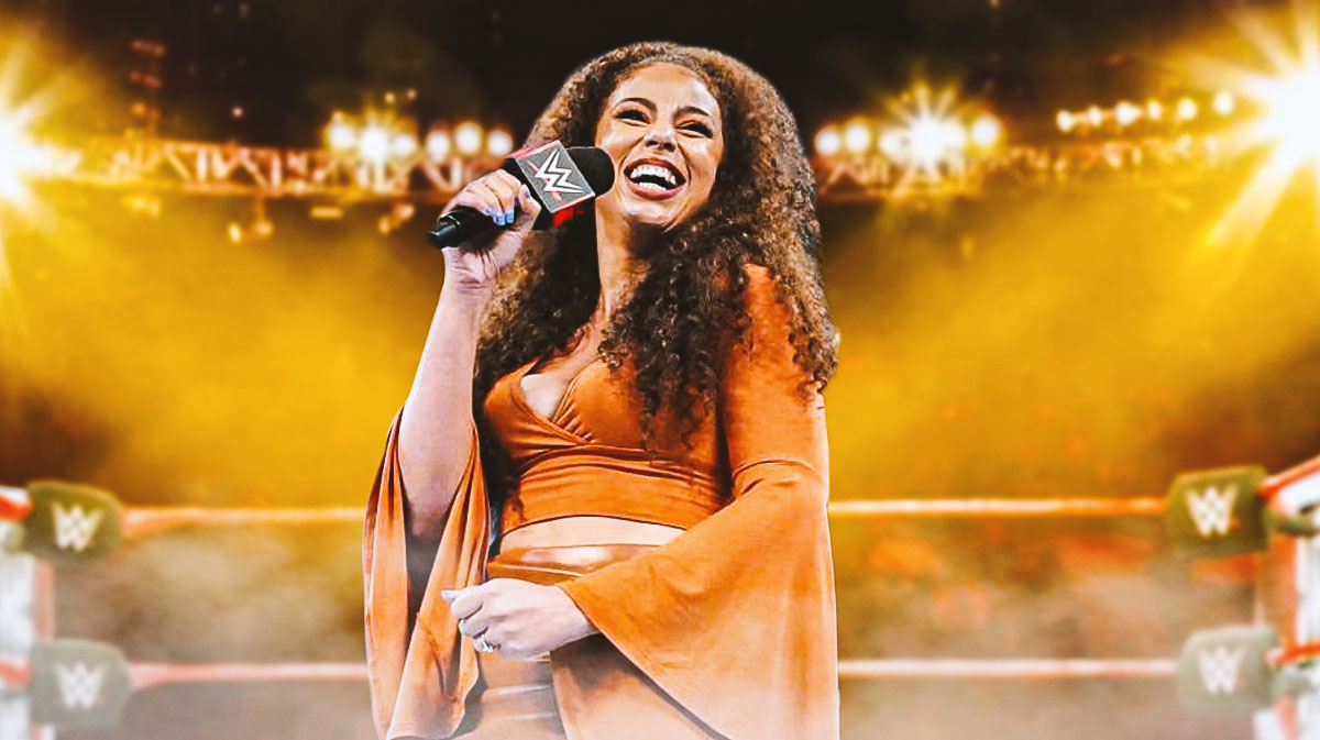 Former WWE ring announcer Samantha Irvin, who announced her new single following her exit from the company.