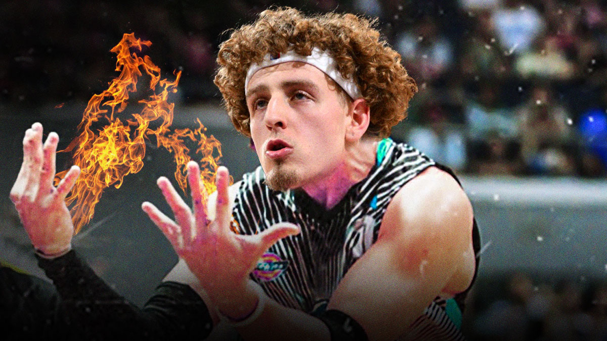 Brandin Podziemski (Warriors) with his hands on fire.