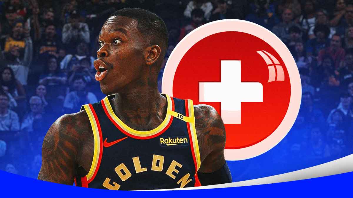 Dennis Schroder with medical cross symbol