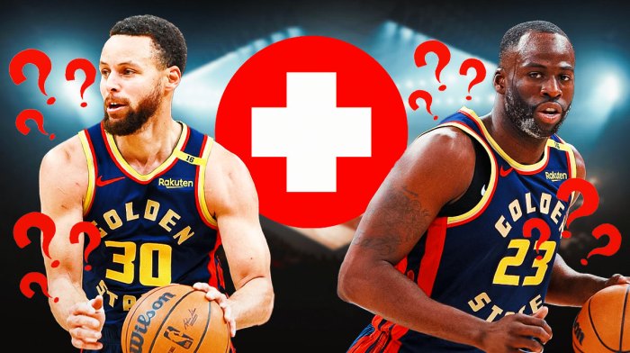 Warriors' Stephen Curry and Draymond Green injury and question marks