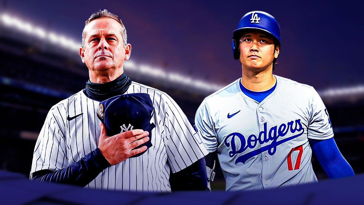 Aaron Boone and Shohei Ohtani