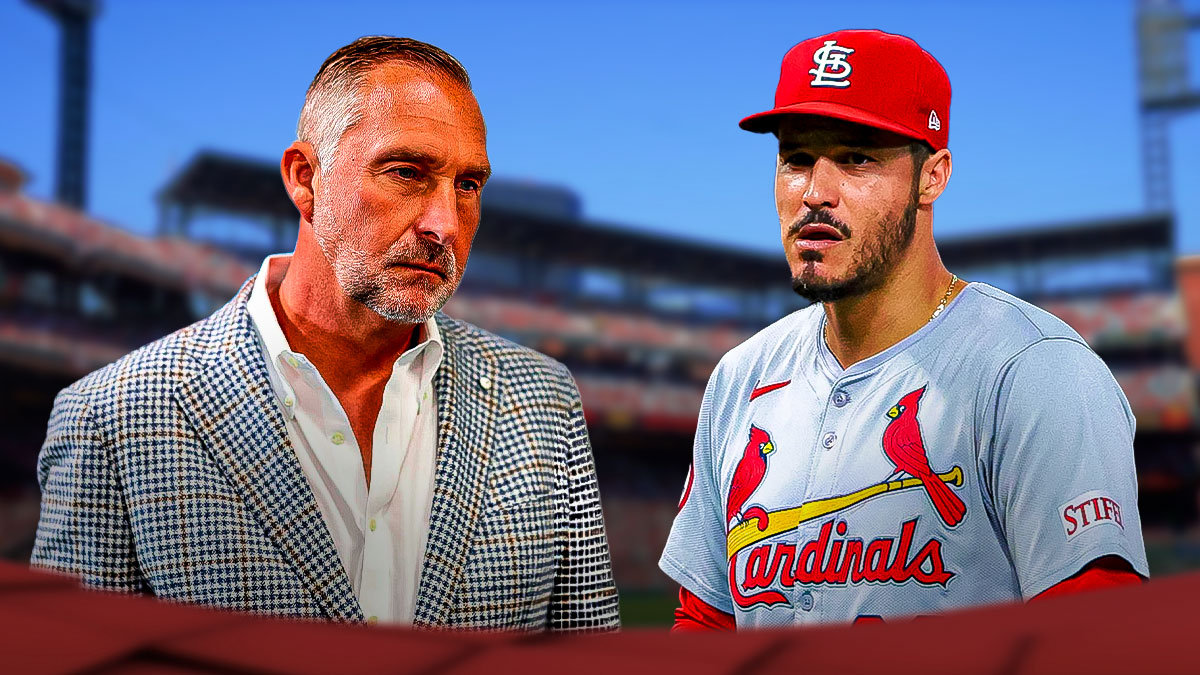 Cardinals' Nolan Arenado and John Mozeliak looking confused