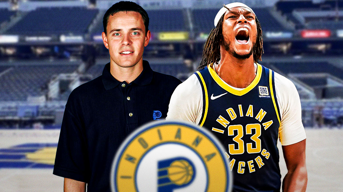 Pacers Chad Buchanan and Pacers Myles Turner