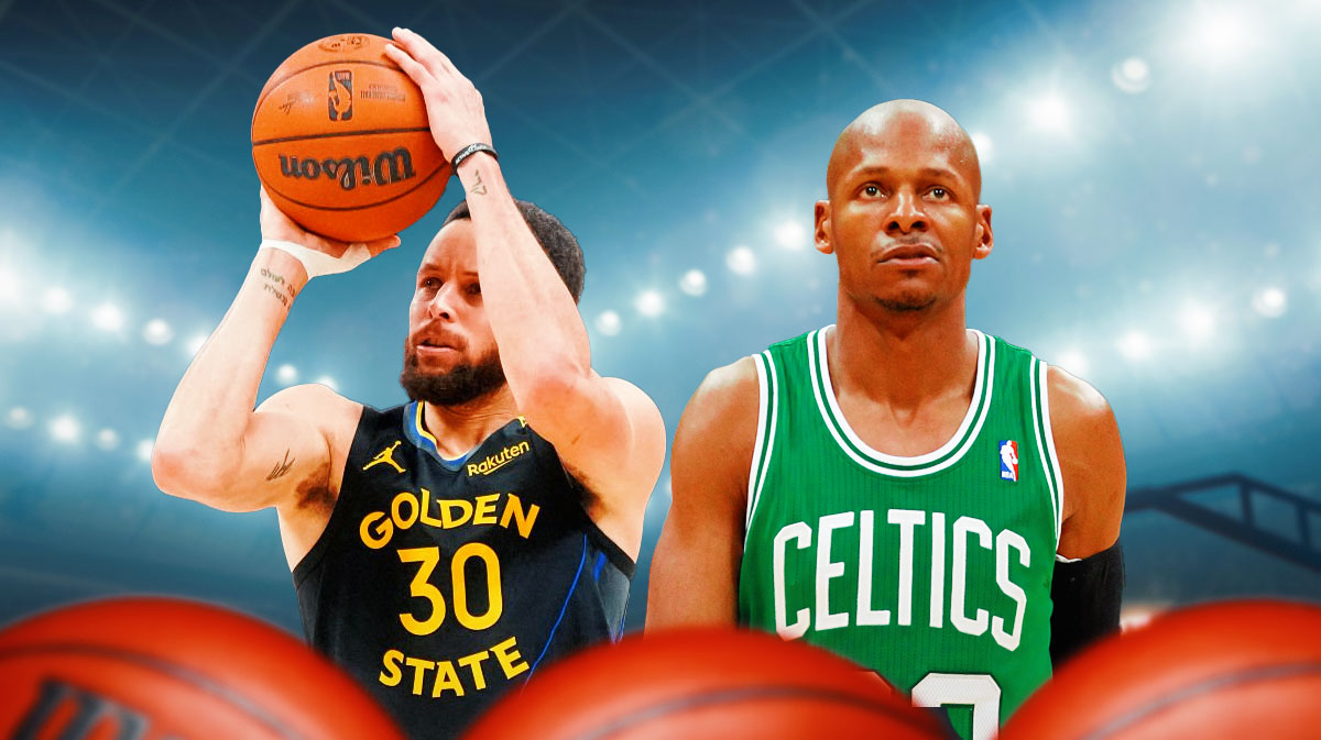 Golden State Warriors star Stephen Curry and Ray Allen