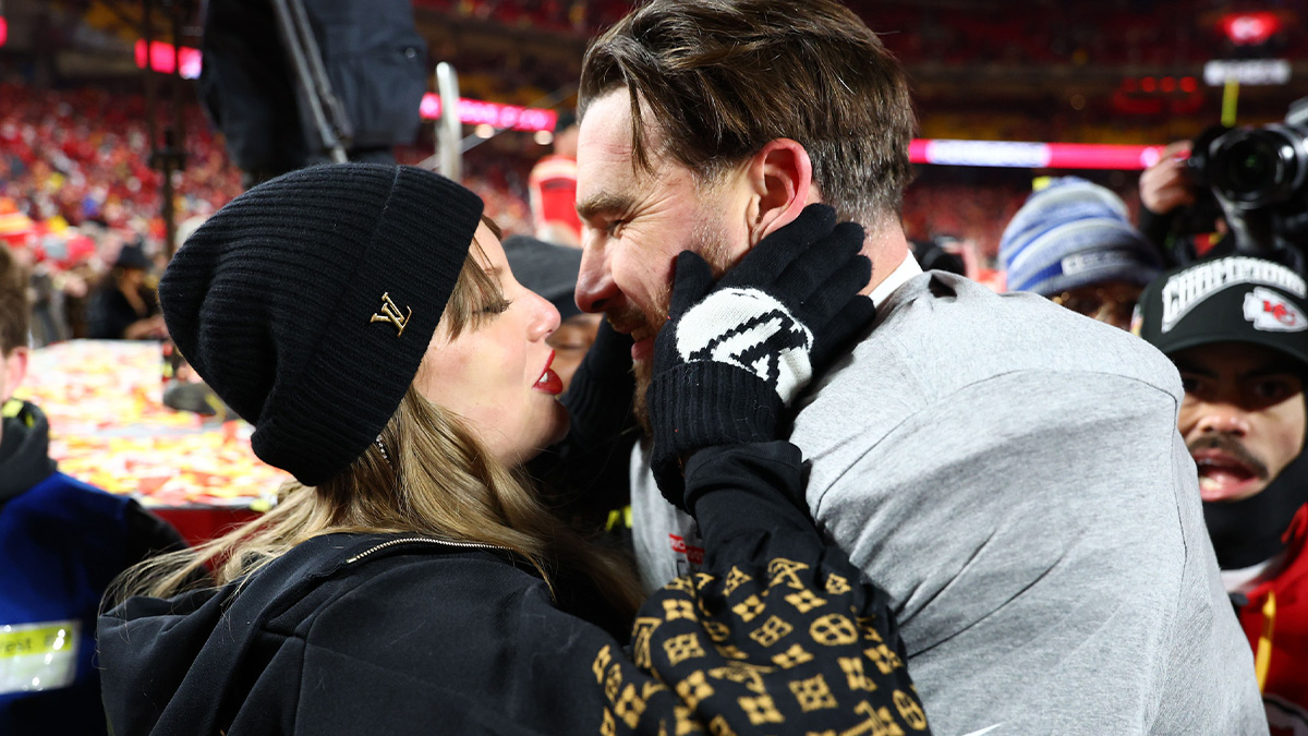 Taylor Swift Travis Kelce AFC Championship
