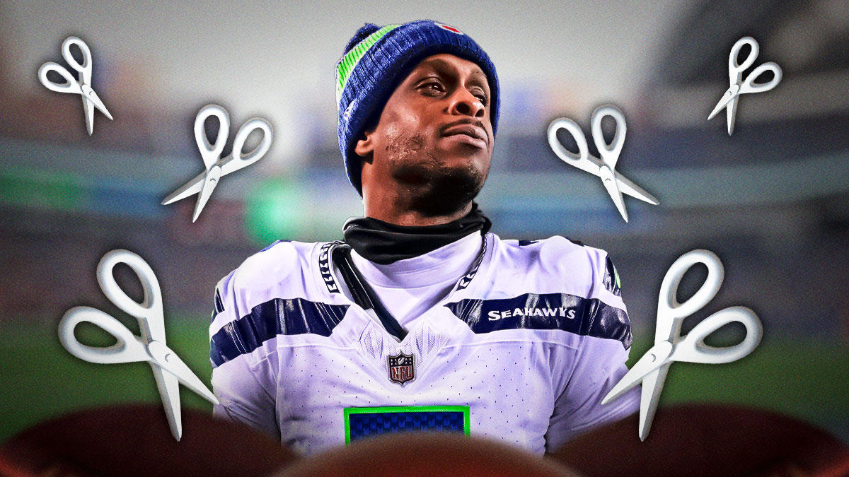 Seahawks' Geno Smith with scissor emojis all around