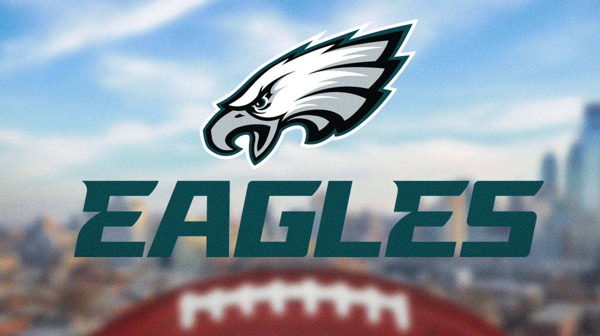 Eagles, Philadelphia's Spring Garden neighborhood in back