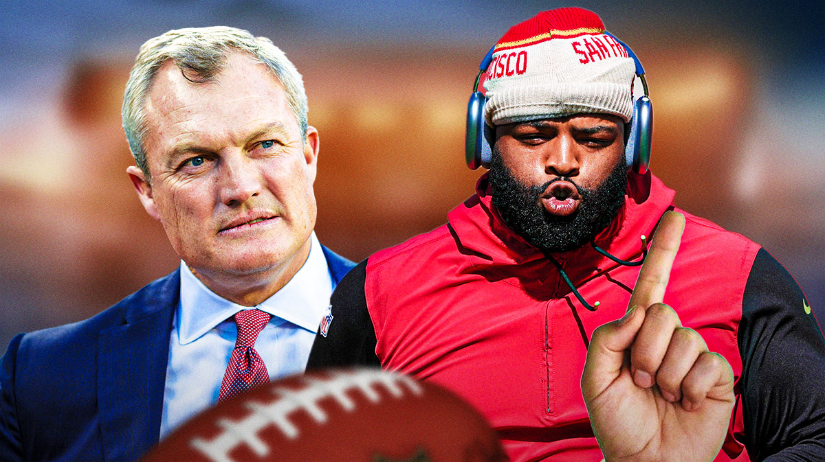 San Francisco 49ers GM John Lynch dismisses retirement rumors about All-Pro tackle Trent Williams, confirming his commitment to return.