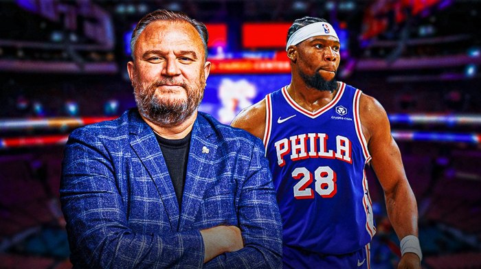 76ers' Daryl Morey and Guerschon Yabusele