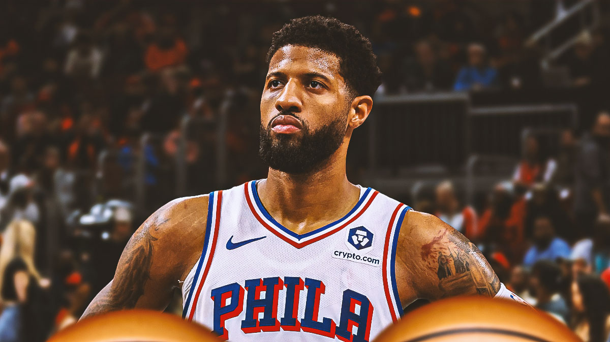 Paul George in a 76ers jersey.