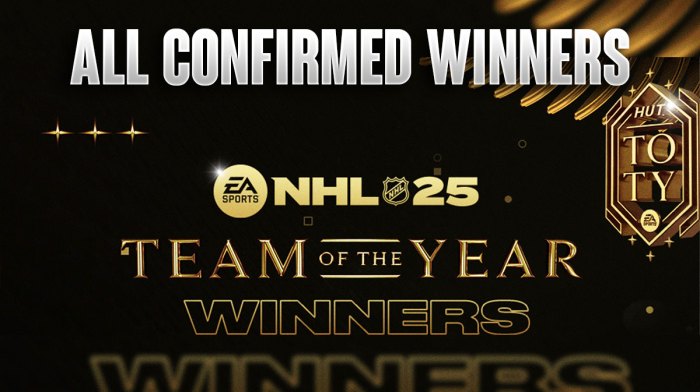 All NHL 25 TOTY Winners For Both NHL & PWHL