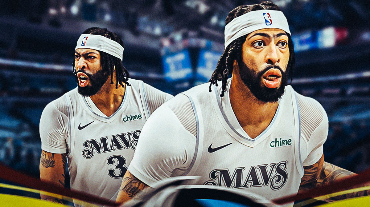 Anthony Davis in a Mavericks jersey.