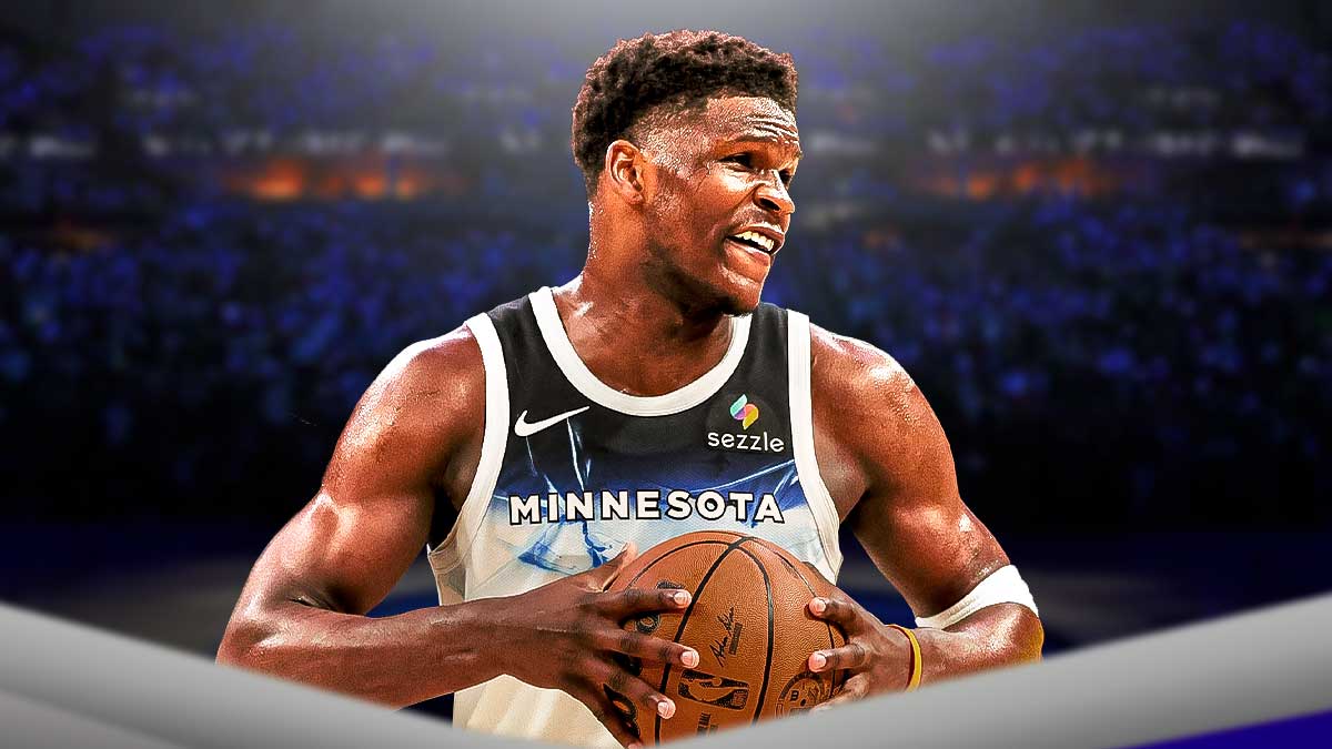 Timberwolves star Anthony Edwards looking frustrated
