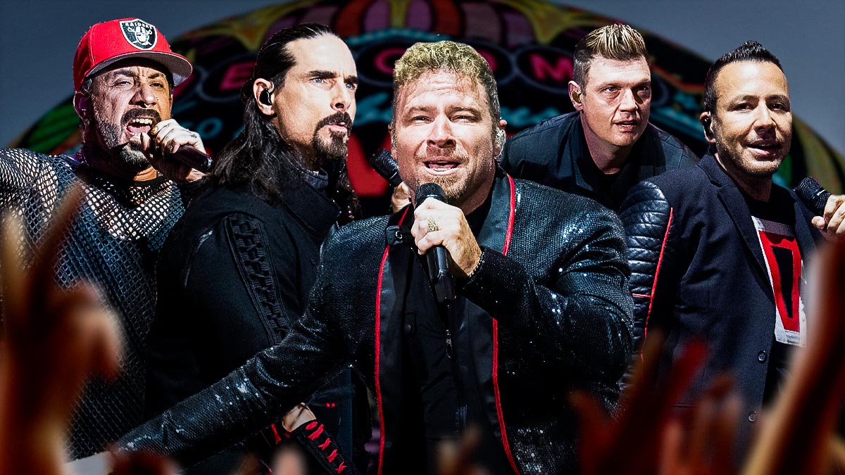 Backstreet Boys members Nick Carter, AJ McLean, Howie Dorough, Kevin Richardson, and Brian Littrell, who will be heading to Las Vegas to perform a Sphere residency in 2025.