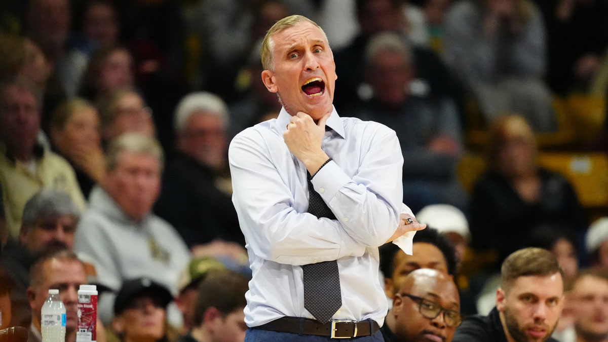 Arizona State Sun Devils head coach Bobby Hurley calls out in the second half against the Colorado Buffaloes at CU Events Center.