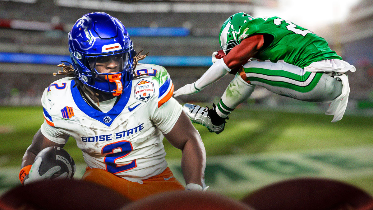 A pair of star running backs... Boise State's Ashton Jeanty and Philadelphia Eagles' Saquon Barkley