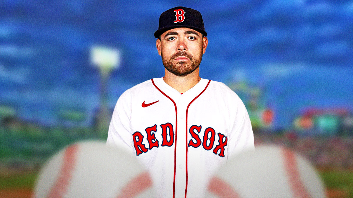 Matt Moore in a Boston Red Sox jersey