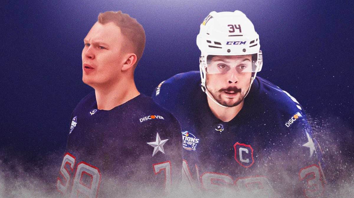 Brady Tkachuk converted a pass from Auston Matthews for a huge US goal vs. Canada