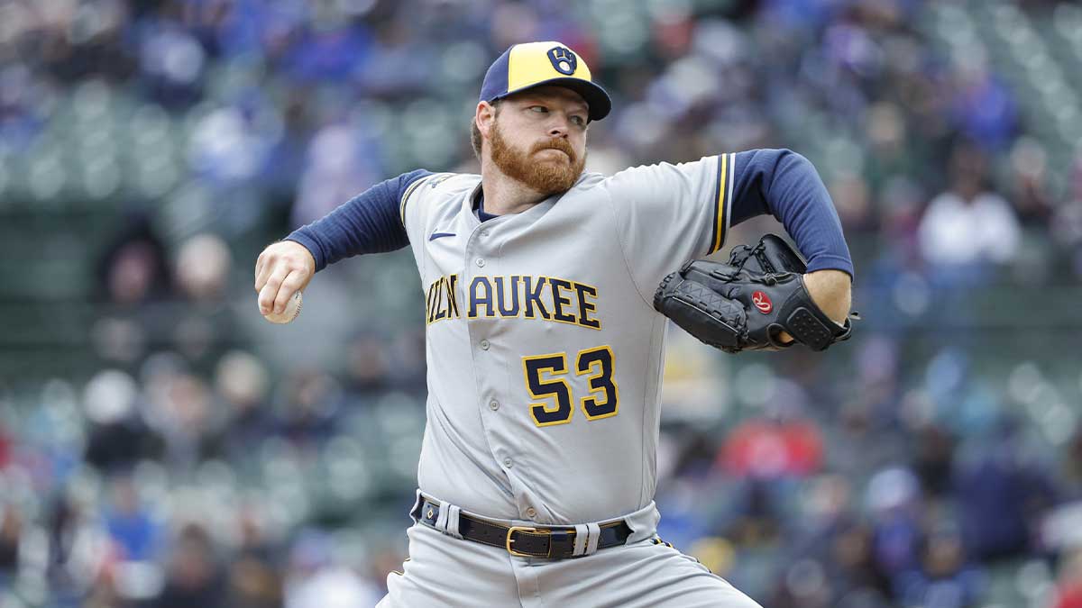 Milwaukee Brewers starting pitcher Brandon Woodruff (53) delivers against the Chicago Cubs during the first inning at Wrigley Field.