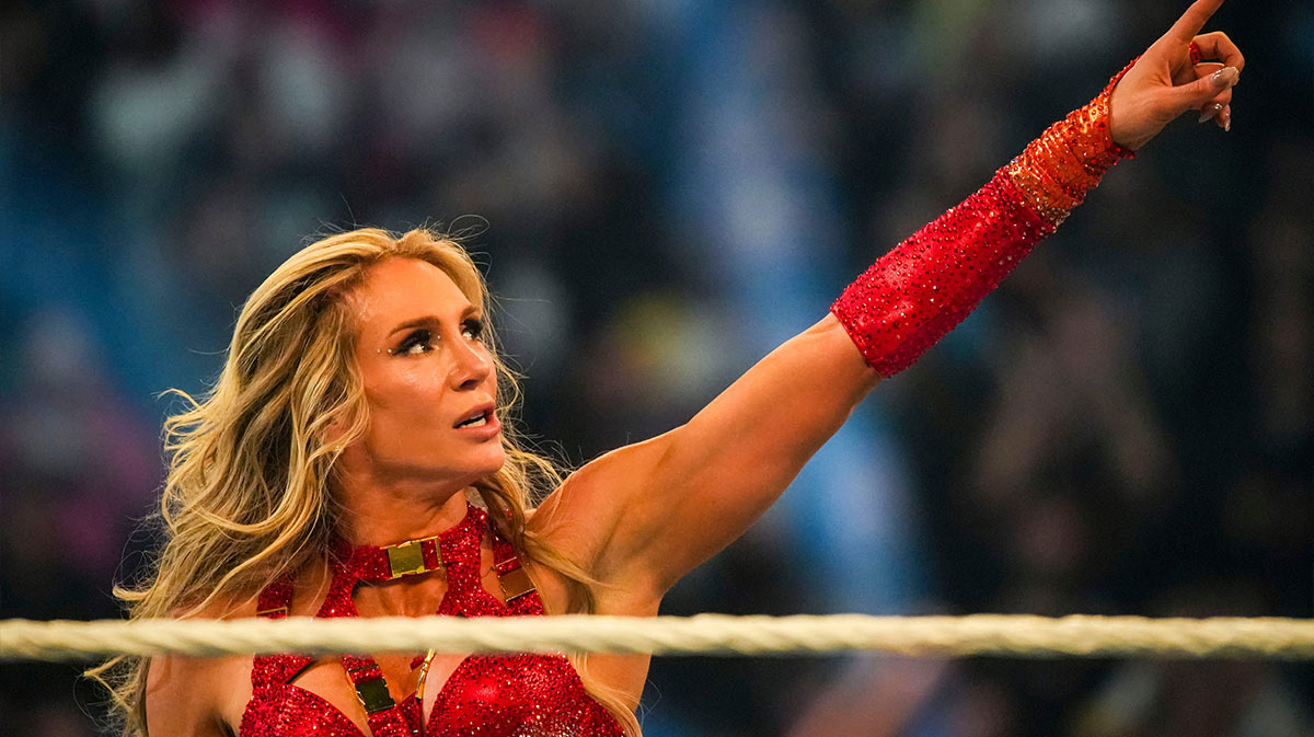 Charlotte Flair after winning the 2025 Royal Rumble on February 1, 2025.