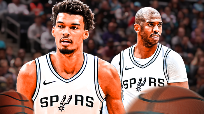 Spurs' Victor Wembanyama, Chris Paul