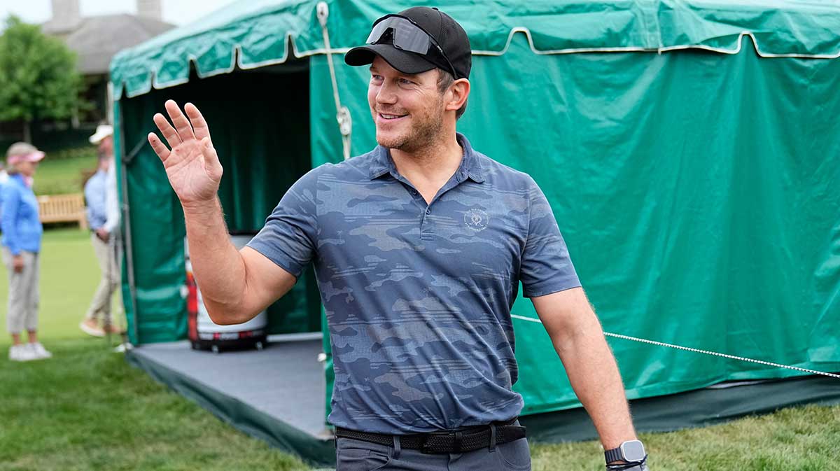 Chris Pratt at the Golden Bear Pro-Am on June 5, 2024.