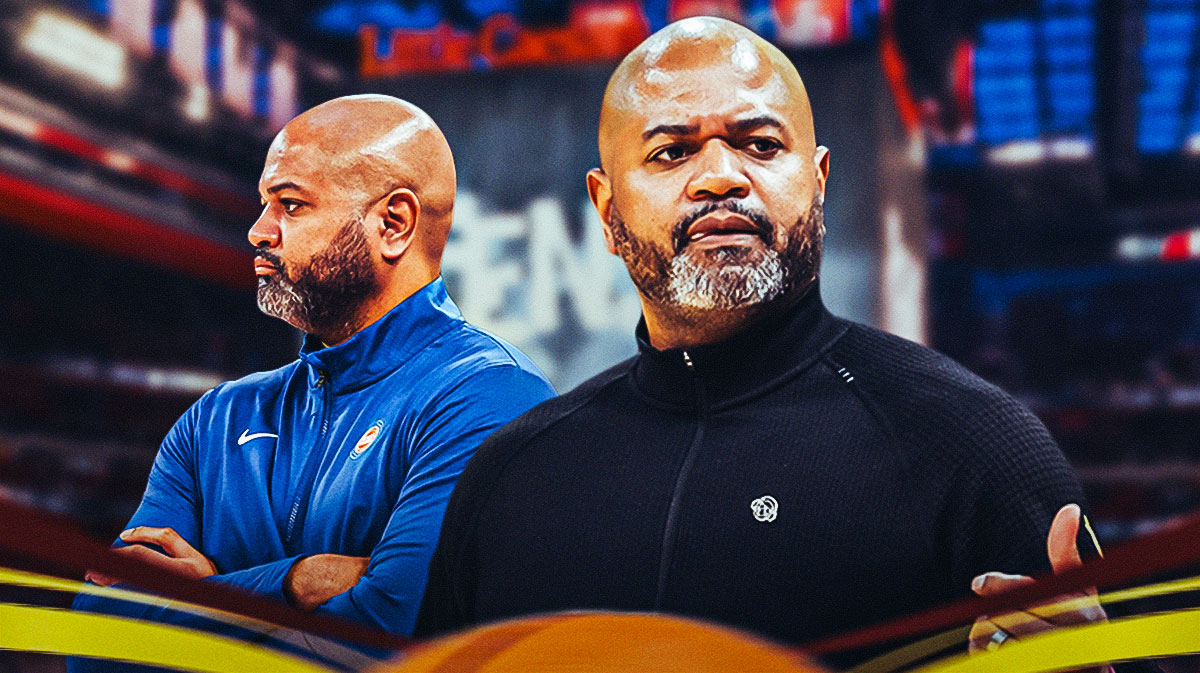 JB Bickerstaff, Pistons, Cade Cunningham, Pistons trade deadline, Pistons trade, JB Bickerstaff with Pistons arena in background
