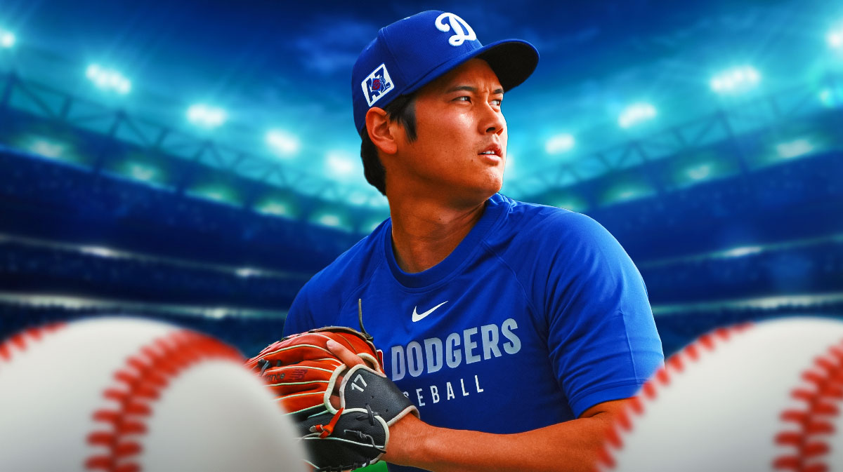 Dodgers' Shohei Ohtani in his pitching windup