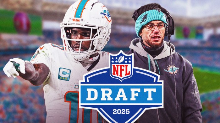 The Dolphins and Mike McDaniel answer if they're replacing Tyreek Hill through the PFF mock draft simulator.